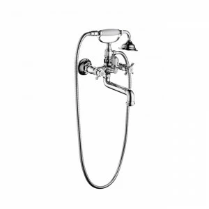 GZ 15032 Смеситель двухвентильный для ванны Ganzer Хром