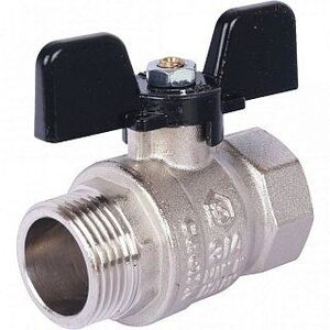 Кран шаровый STOUT ВН 1/2" стандартный проход, бабочка