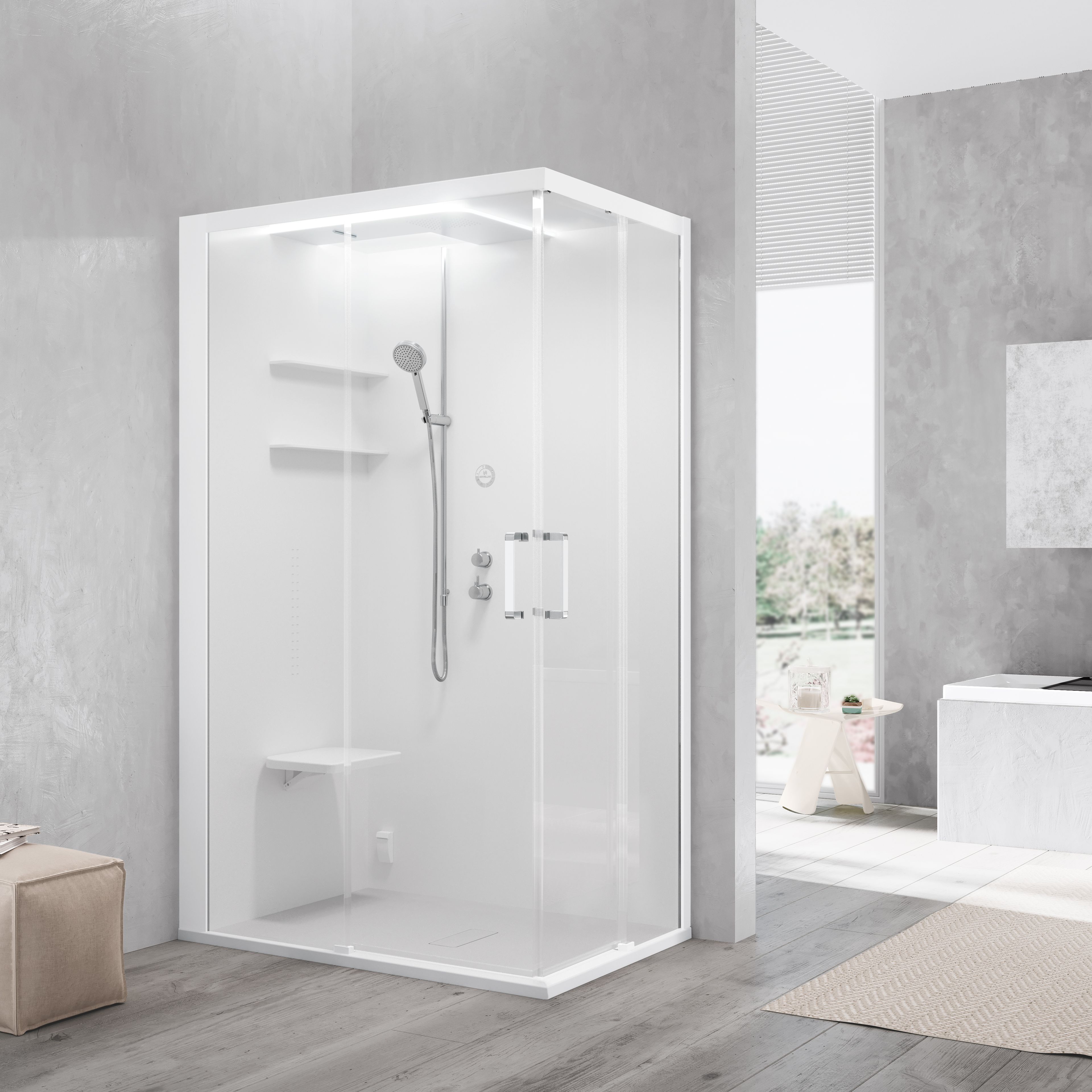 Угловая многофункциональная душевая кабина Novellini ARCH-00055947 - Вид №2