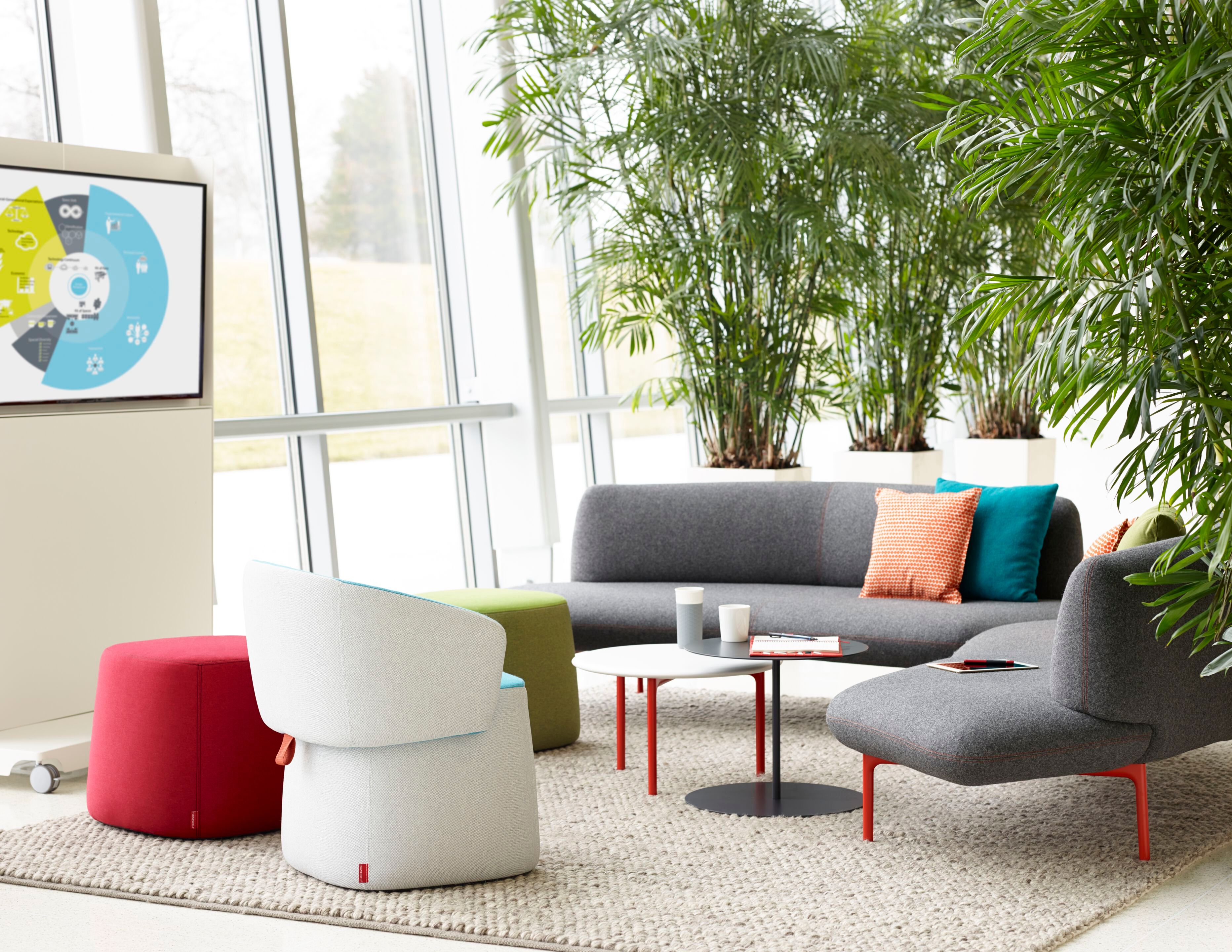 3-местный тканевый диван Haworth Openest ARCH-00093418 - Вид №2