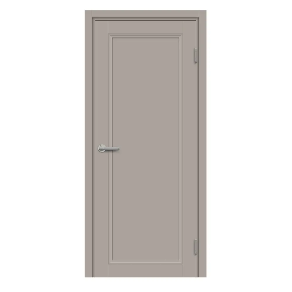 Комплект двери Лион глухая 80x200 см HardFlex цвет тауп серый с добором 100 мм МАРИО РИОЛИ STLM-2151190