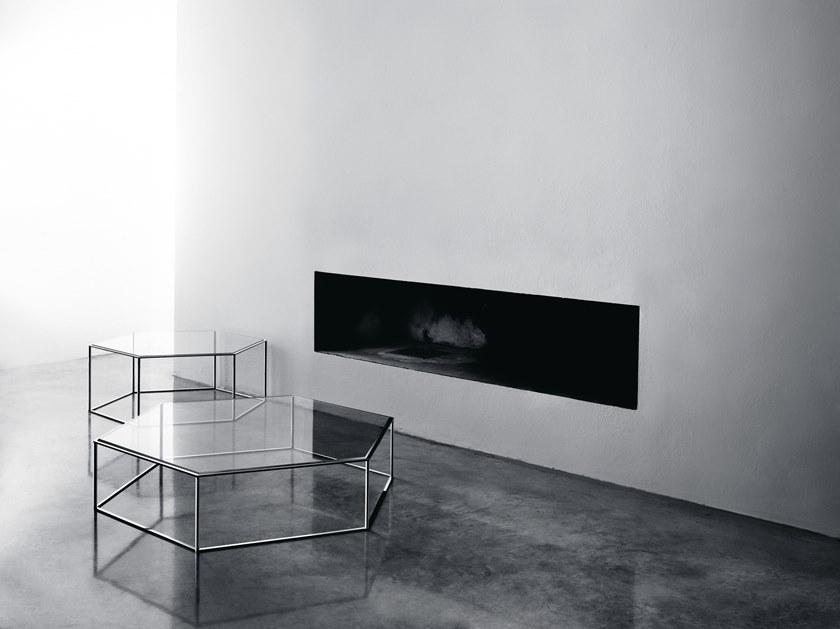 Desalto Шестиугольный журнальный столик из стали и хрусталя sun-id-1398436 - Вид №6