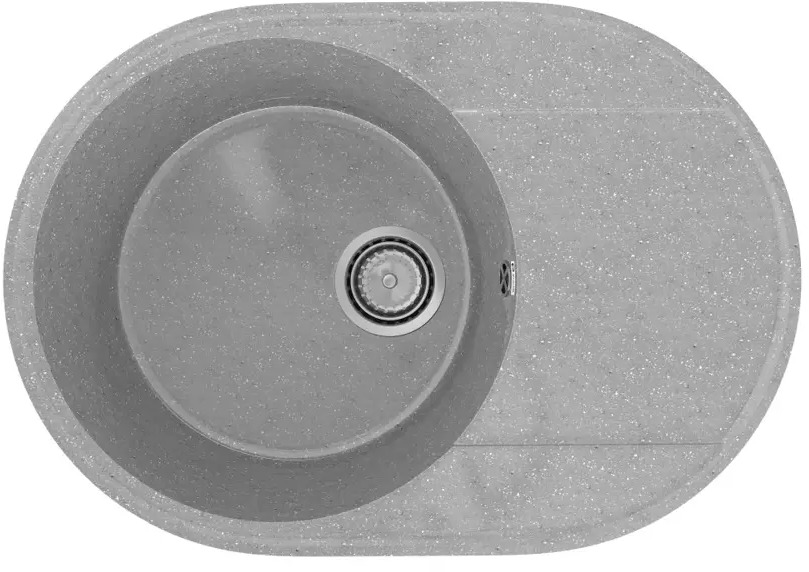 91347731 Врезная мойка Practik PR-610 61x47x17.50 см искусственный камень цвет светло-серый STLM-0871618