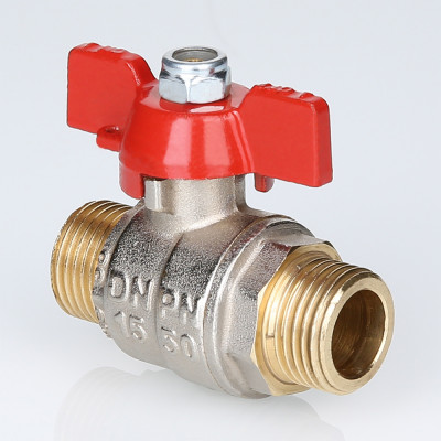 S.219.04 Кран шаровой ENOLGAS BASIC с ручкой «бабочкой» и наружной резьбой Valtec 1/2"  - Вид №5