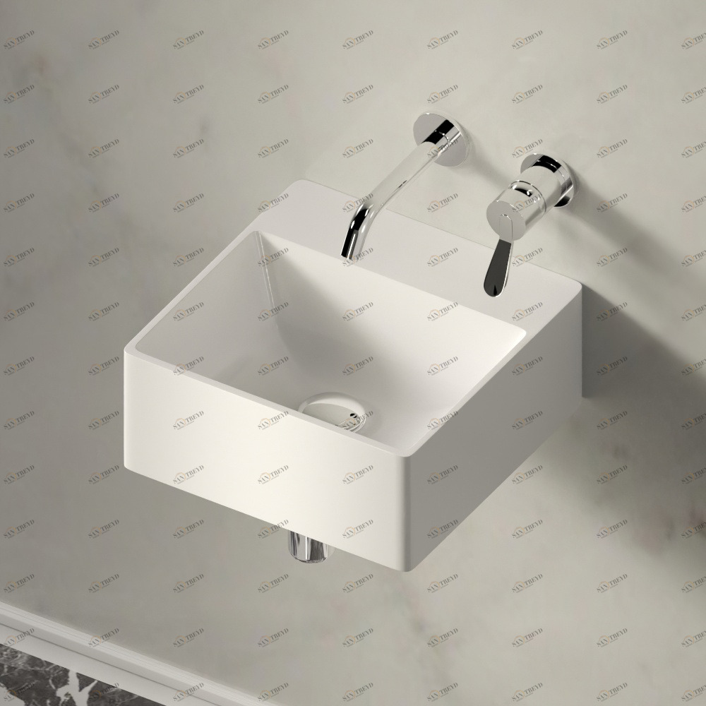 ACER09940RZEXMAR Подвесная раковина настенная квадратная Agape  белая 