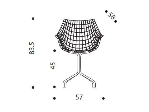 Стул из поликарбоната и кожи Driade солнечные часы ARCH-00151233 - Вид №2
