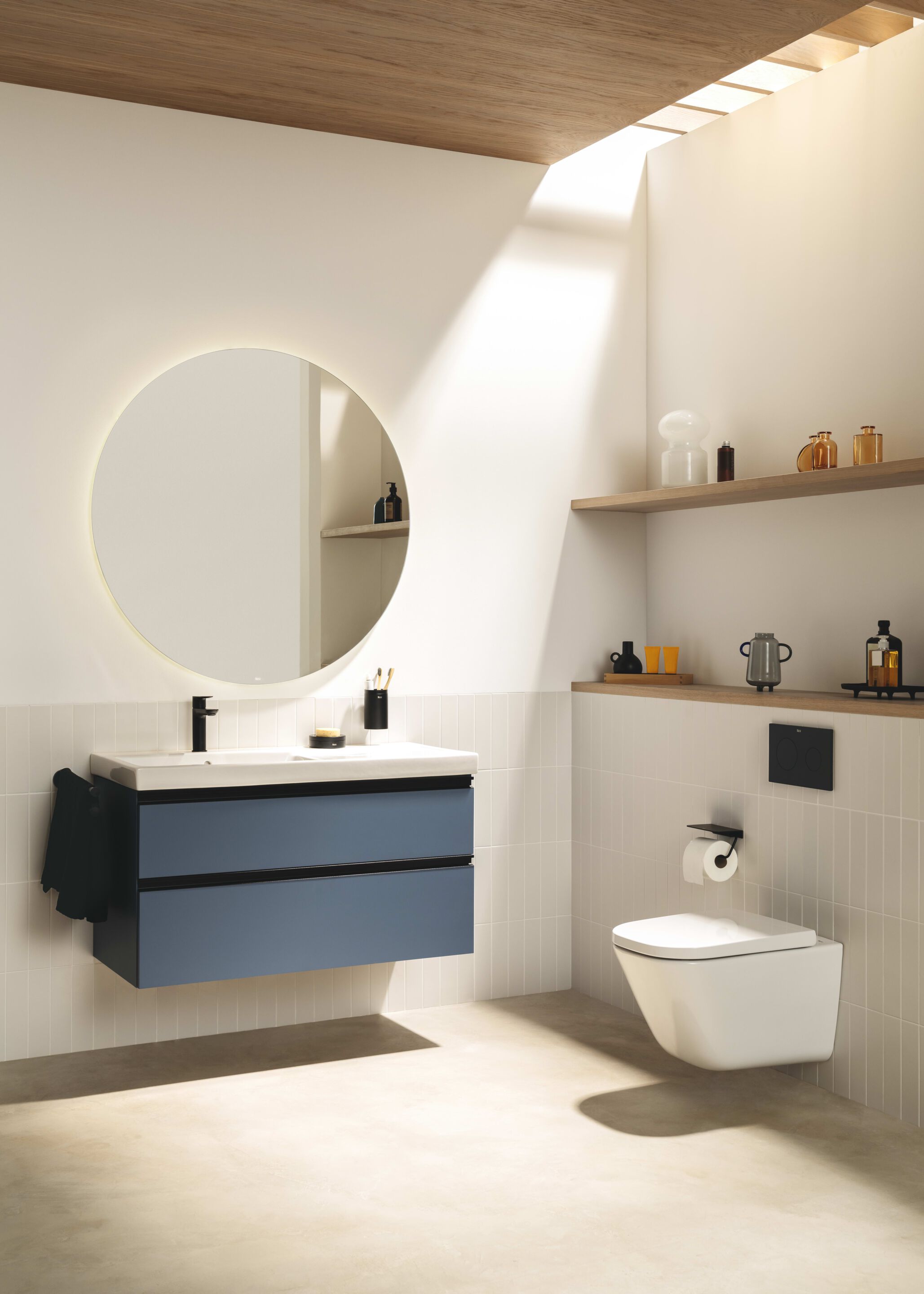 Деревянный шкаф для умывальника со встроенной раковиной Roca The Gap ARCH-00126948 - Вид №1