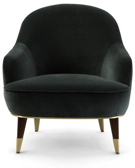 Roche Bobois Бархатное кресло с подлокотниками Eden-rock sun-id-1494938 - Вид №1