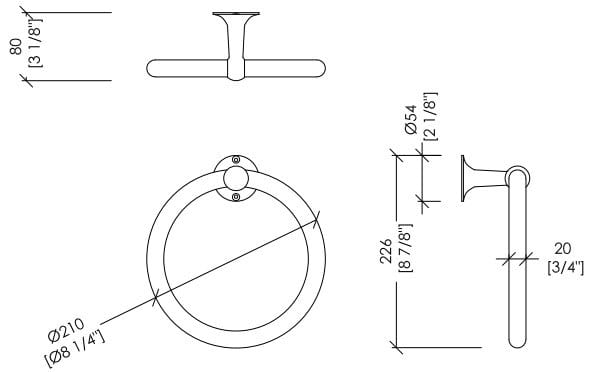 Держатель для полотенец из латуни Devon&Devon Нью-Йорк ARCH-00128428 - Вид №2