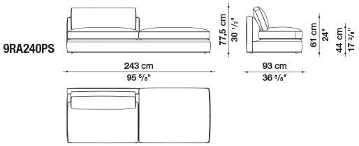B&B Italia Модульный угловой диван из ткани Richard sun-id-1472345 - Вид №34