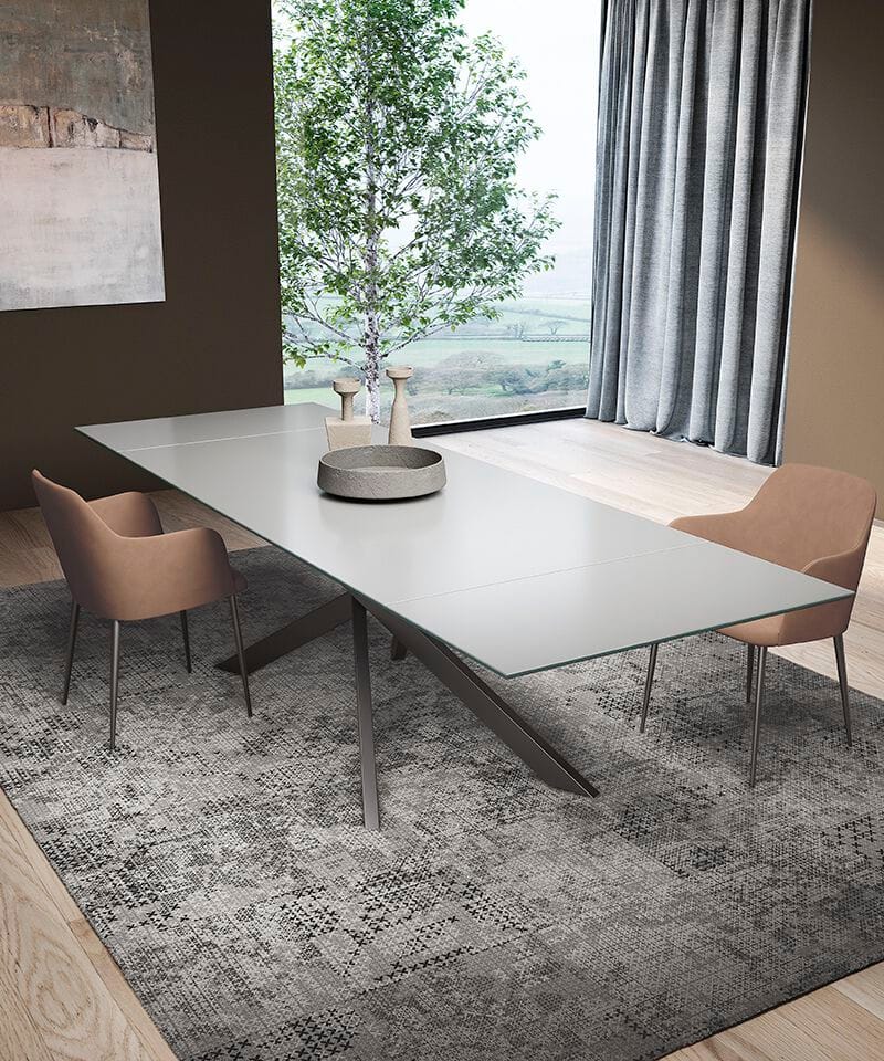 Стеклянный выдвижной прямоугольный стол Febal Casa BLISS ARCH-00088758 - Вид №1