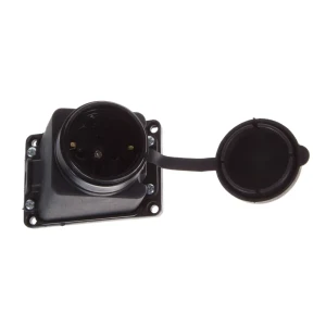 Розетка наружная Lezard с заземлением IP44 для стройки и сада 17542480