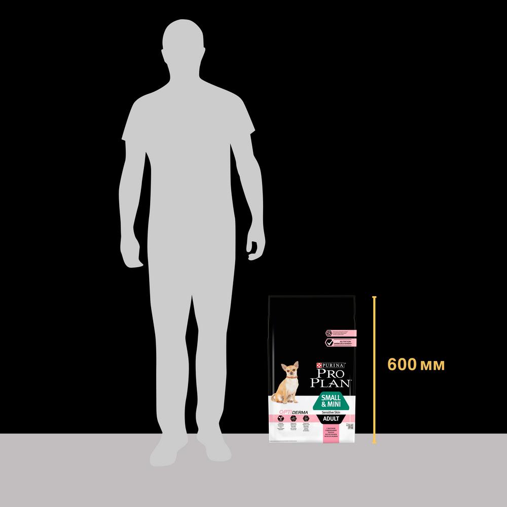 ПР0059708 Корм для собак для мелких пород с чувствительной кожей, лосось сух. 7кг Pro Plan  - Вид №6