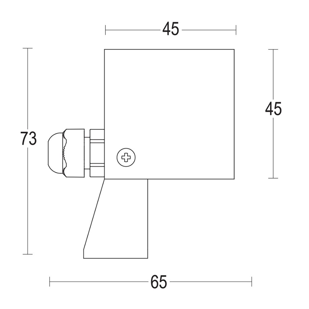 MaxiSegno Spot SQ Ghidini Segno Spot SQ .05 Темно-Cерый (Матовый)  - Вид №1