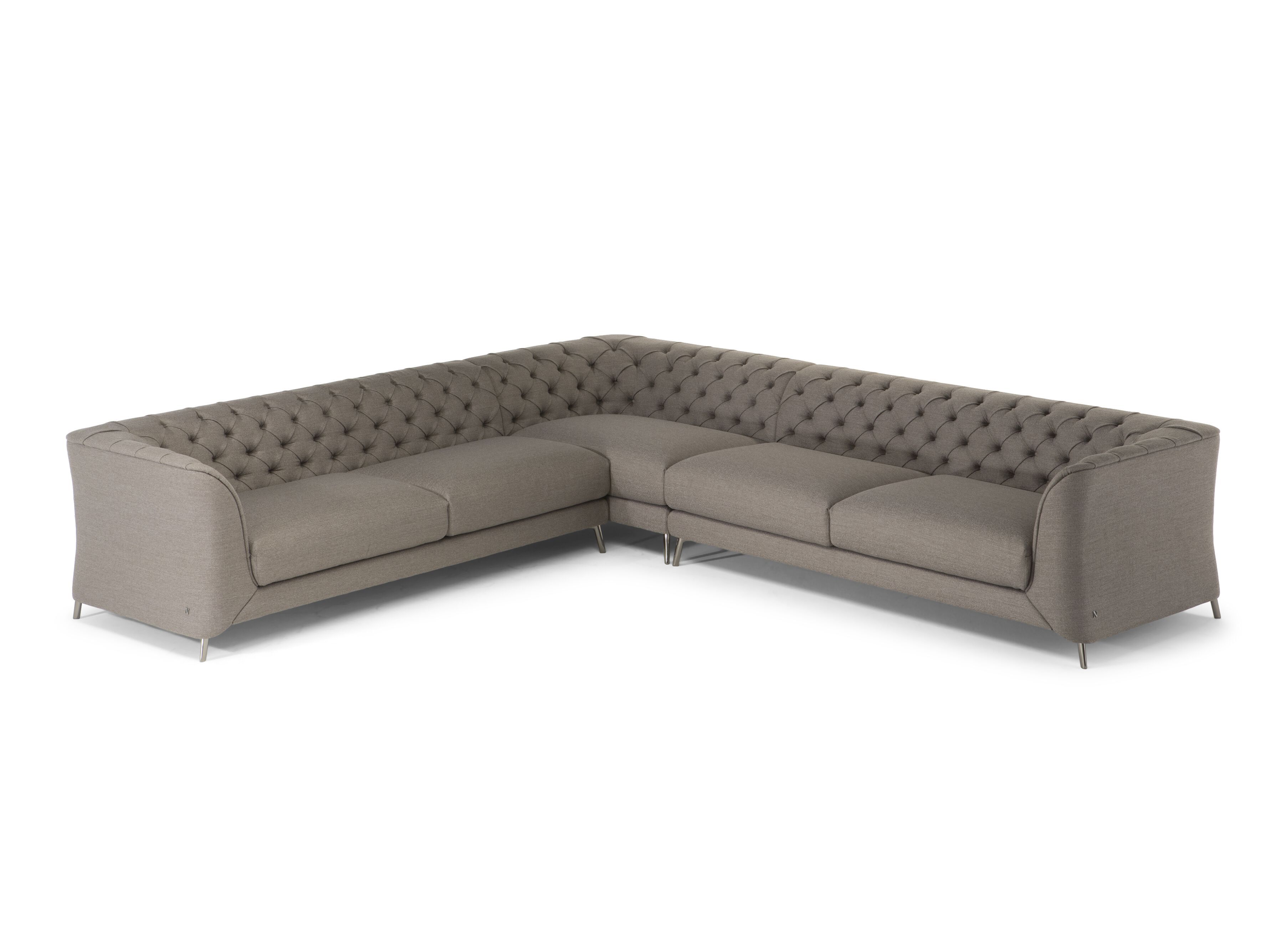 Угловой диван из ткани Natuzzi Italia La scala ARCH-00149415