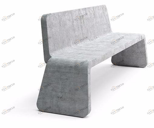 VESTRE Бетонная скамья со спинкой Kyoto sun-id-1415504