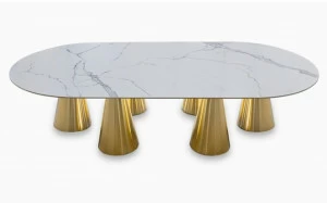 Vela Arredamenti Овальный стол из стали