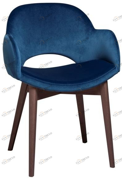 Tonin Casa Стул с бархатными подлокотниками и деревянной основой Beetle sun-id-1496019