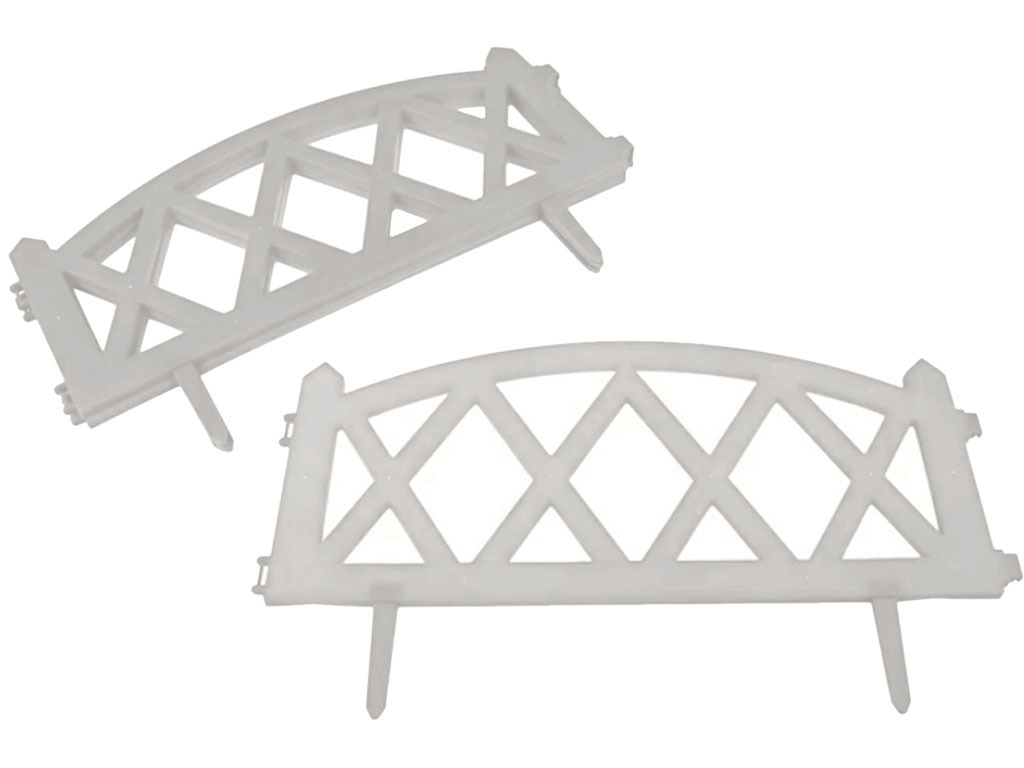 Забор декоративный "MODERN" №4, 5 шт, длина 3 метра, белый ГеоПластБорд GPBST-167