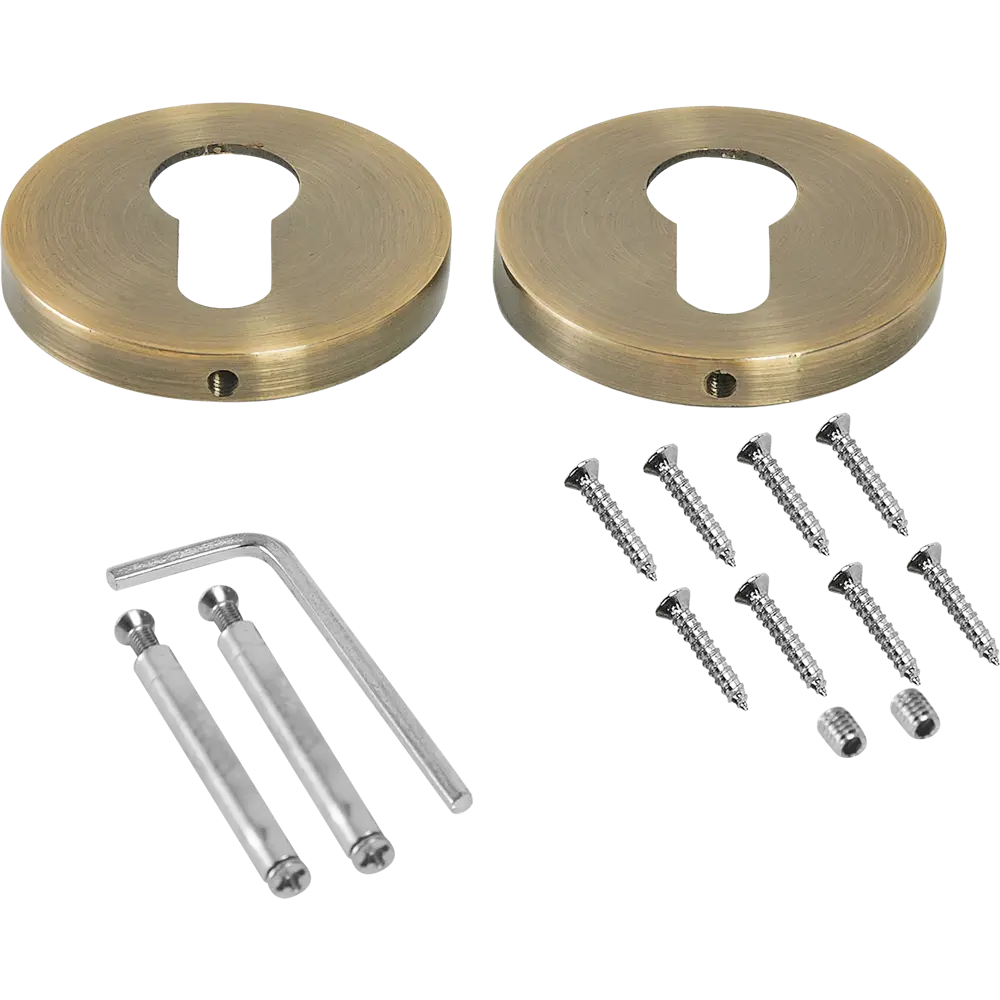 Накладка под цилиндр Punto BK6.R.RS52 цвет бронза 2 шт STLM-2037805 - Вид №1