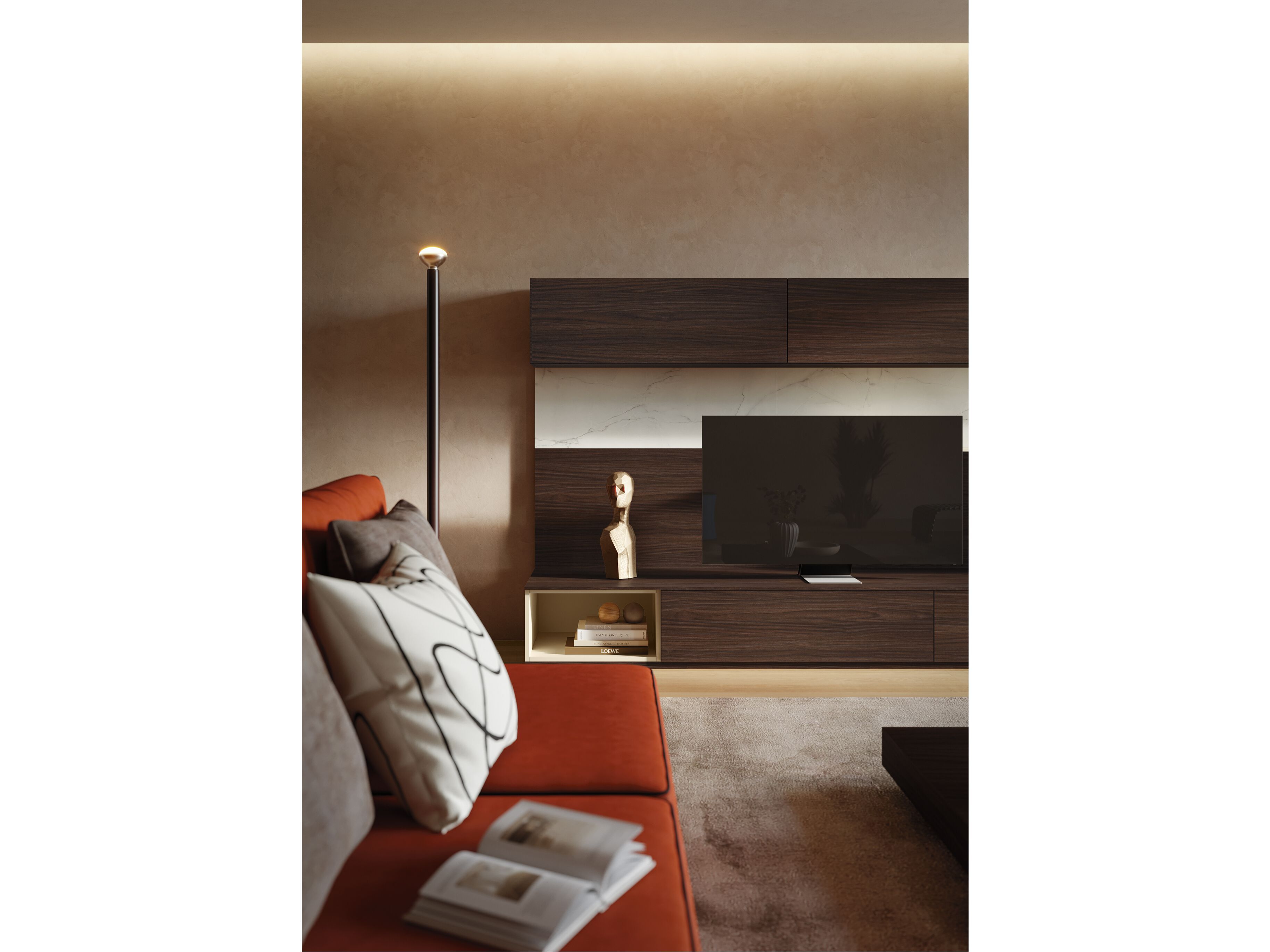 Оборудованная стена с письменным столом Giessegi день за днем ARCH-00129746 - Вид №1