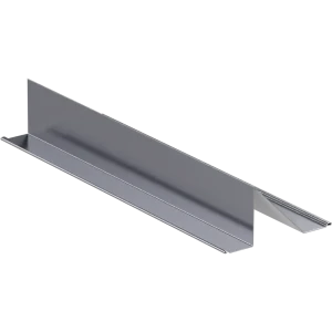 Снегозадержатель для металлической кровли планка 80x115x2000 мм 0.4 мм RAL 7004 серый