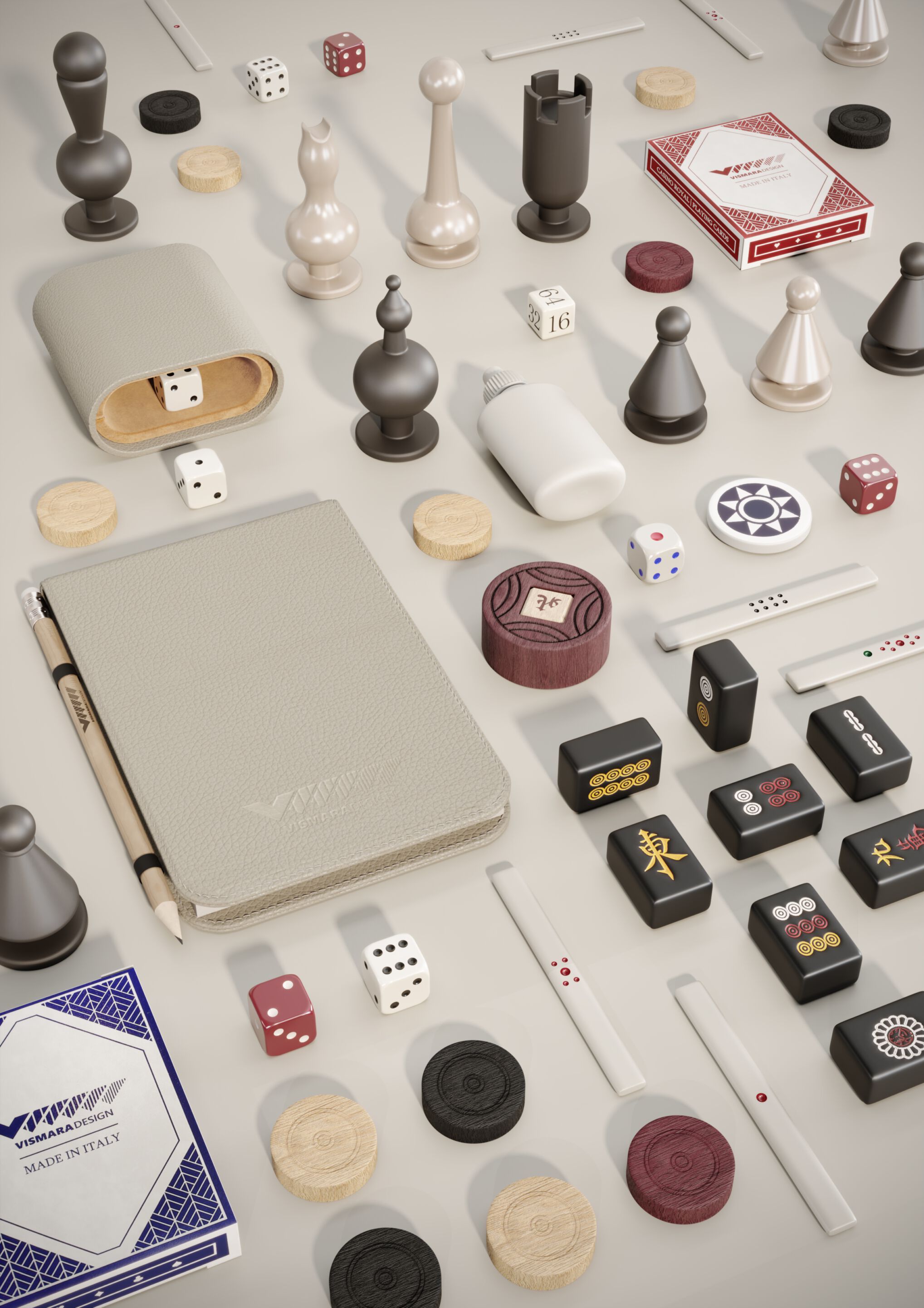 Деревянный квадратный стол для нардов Vismara Design ENIGMA ARCH-00143324 - Вид №12