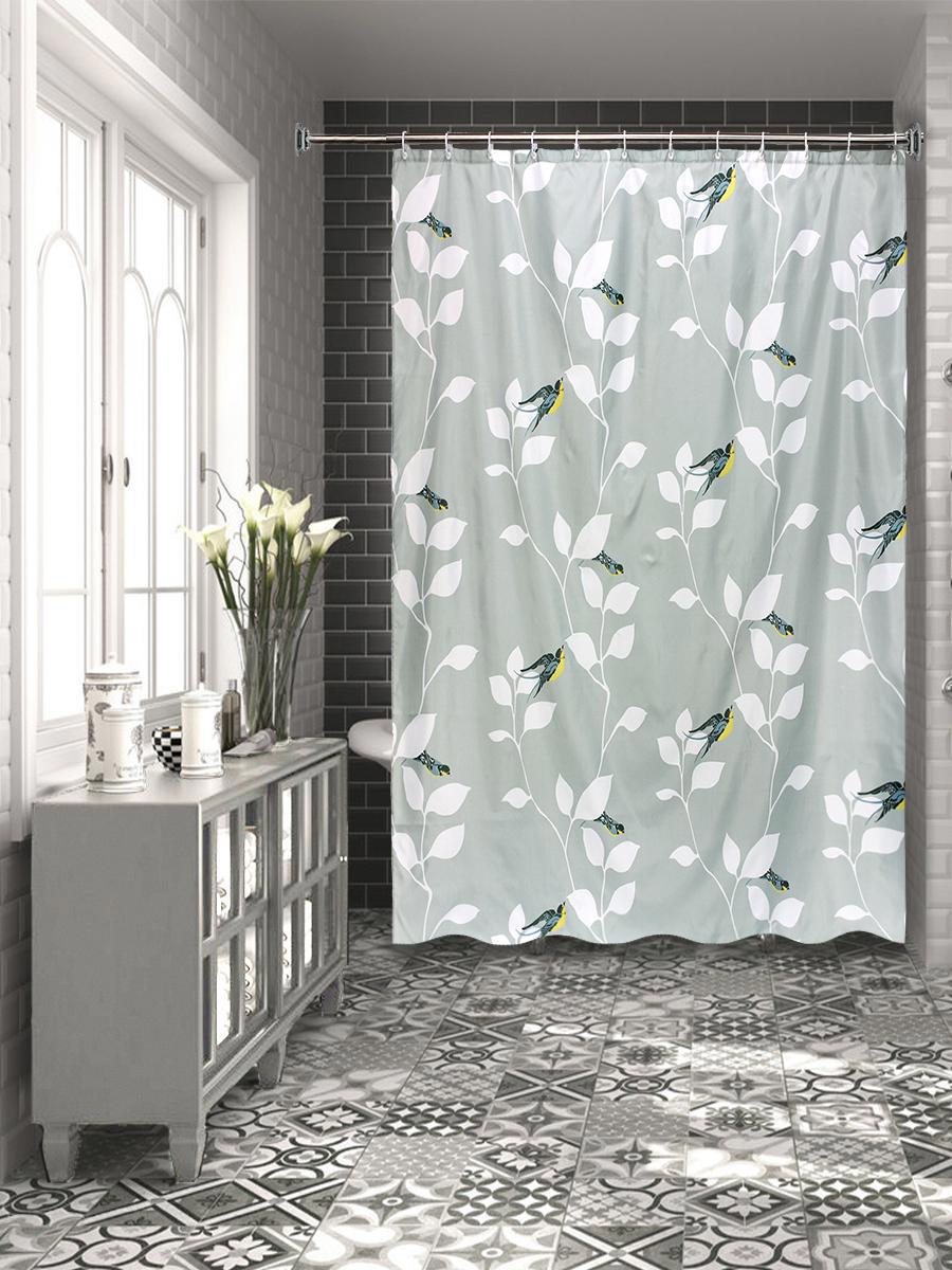 90031176 Шторка для ванной комнаты Martlet CH15004, 200х180 см CHARME GREEN STLM-0090655 BATH PLUS