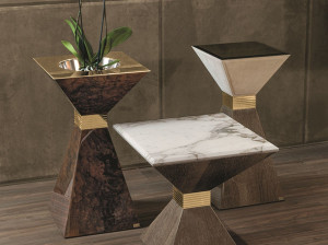 Деревянный журнальный столик / держатель для горшка