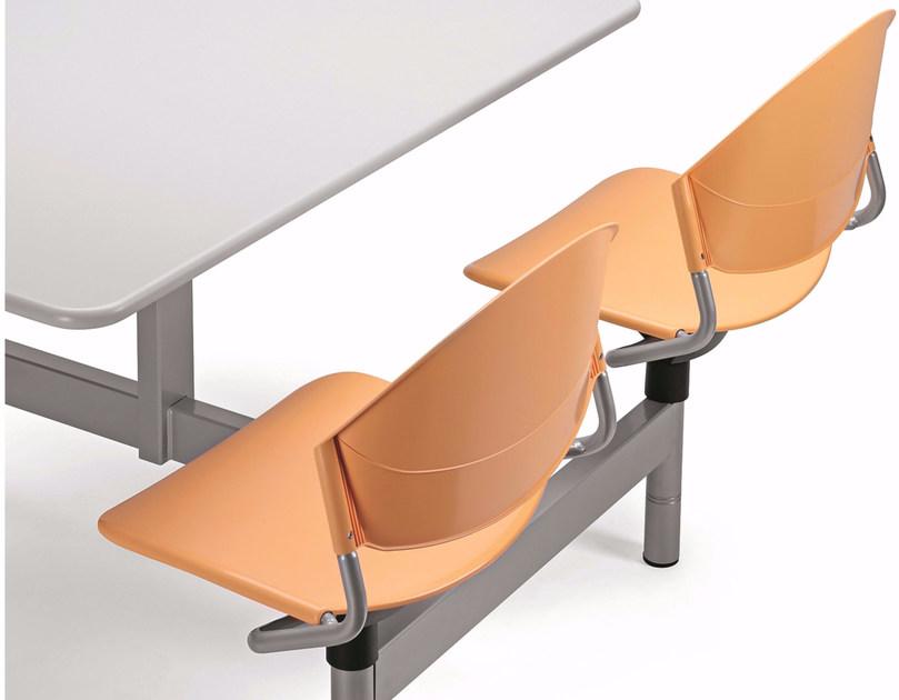 TALIN Пластиковая скамейка со встроенными стульями Delfi sun-id-1400983 - Вид №1