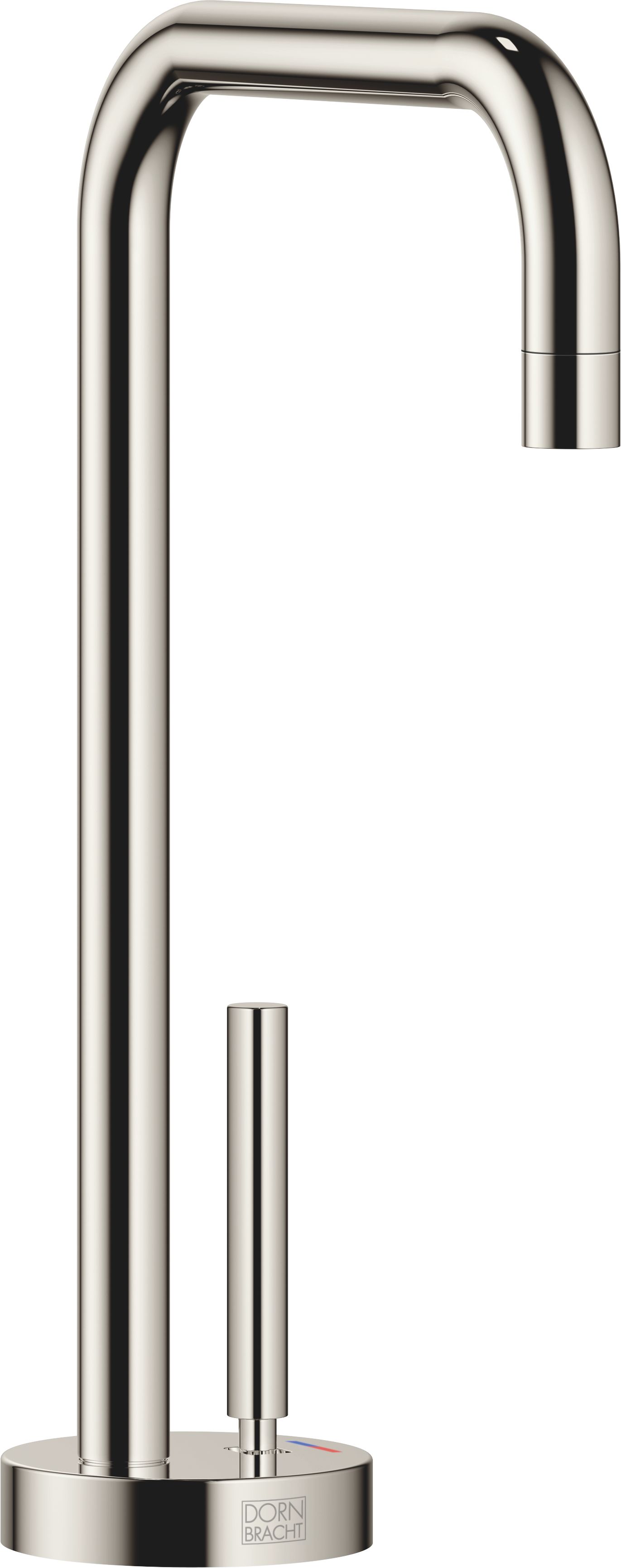 ДИСПЕНСЕР ДЛЯ ГОРЯЧЕЙ И ХОЛОДНОЙ ВОДЫ META SQUARE - Платиновый