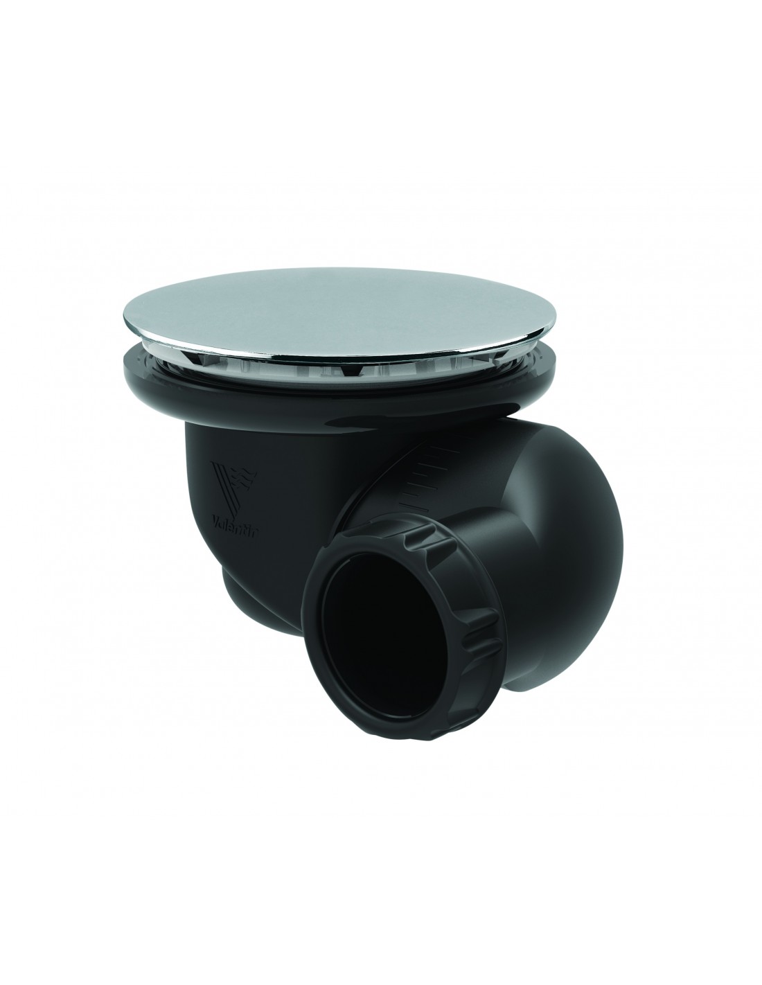 577800 000 00  Водоотводящий желоб для душевого поддона Д. 90 мм, круглая крышка из АБС-пластика, разнонаправленный выход, NC, хромирование Valentin Хром 