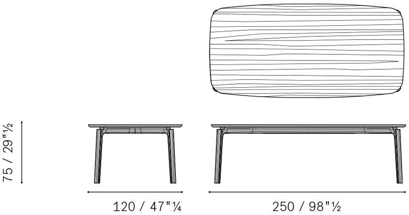 Poltrona Frau Прямоугольный стол La collezione - tavoli e sedie sun-id-1360803 - Вид №7