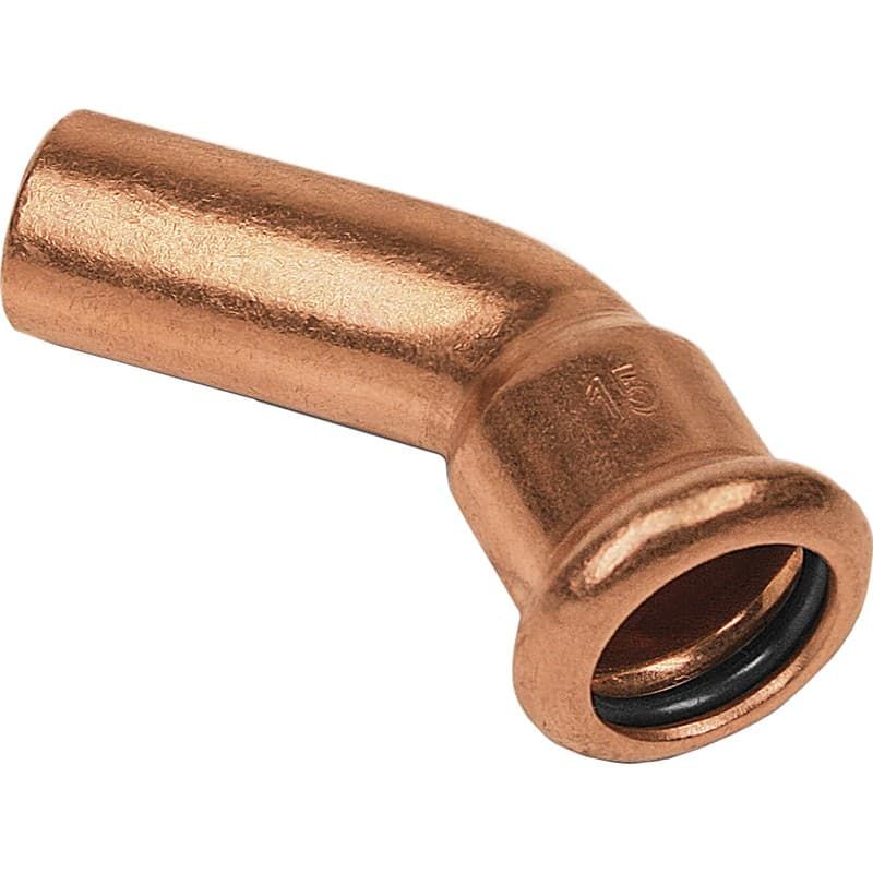 1504115 SANHA 5041 отвод 45° ВП-ВП, медь 15 мм  - Вид №1