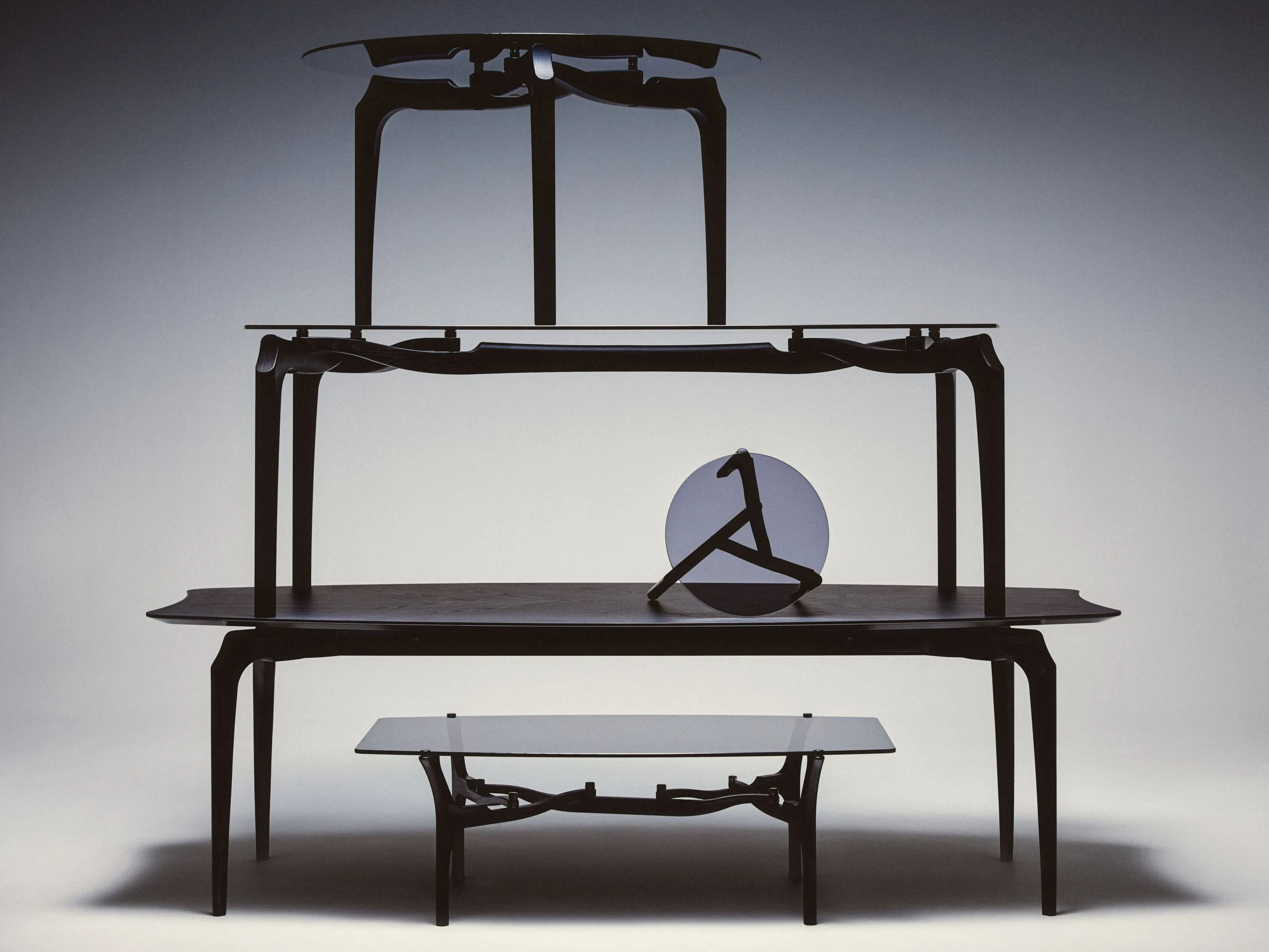 Деревянный и стеклянный журнальный столик / стол BD Barcelona Гаулино ARCH-00116179 - Вид №7