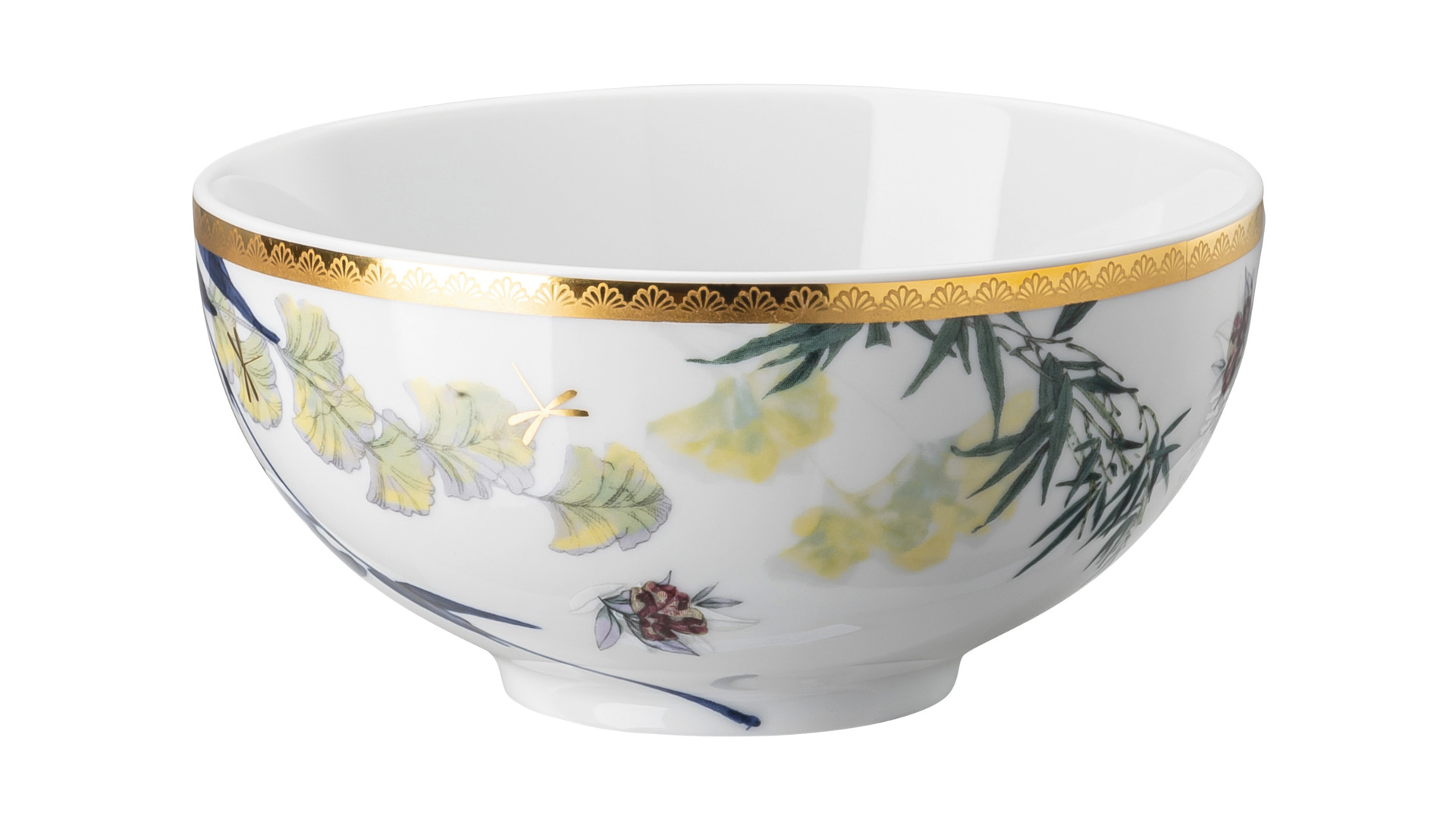 10654608 Rosenthal Салатник индивидуальный Rosenthal Турандот 12см, фарфор, белый, золотой кант Фарфор  - Вид №1
