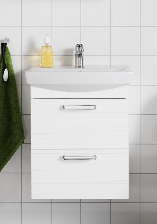 1751505 Life 500 M Передние Линии Для Умывальника И Шкафа ... Hafa  Белый 