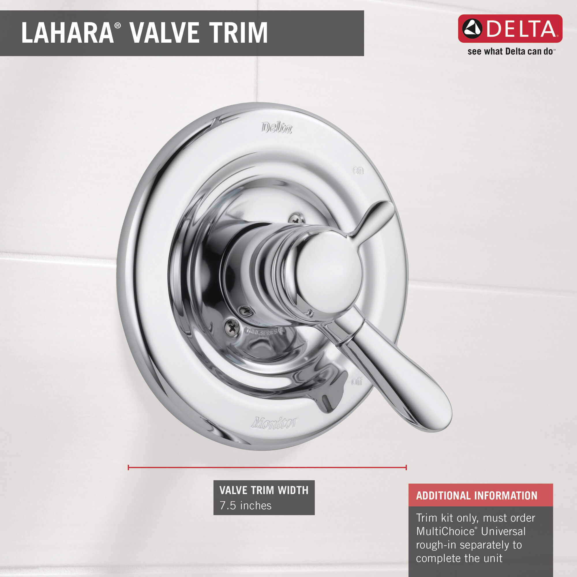 T17038-CZ Облицовка только для клапана Monitor® серии 17 Delta Faucet Lahara Шампанское бронза  - Вид №1