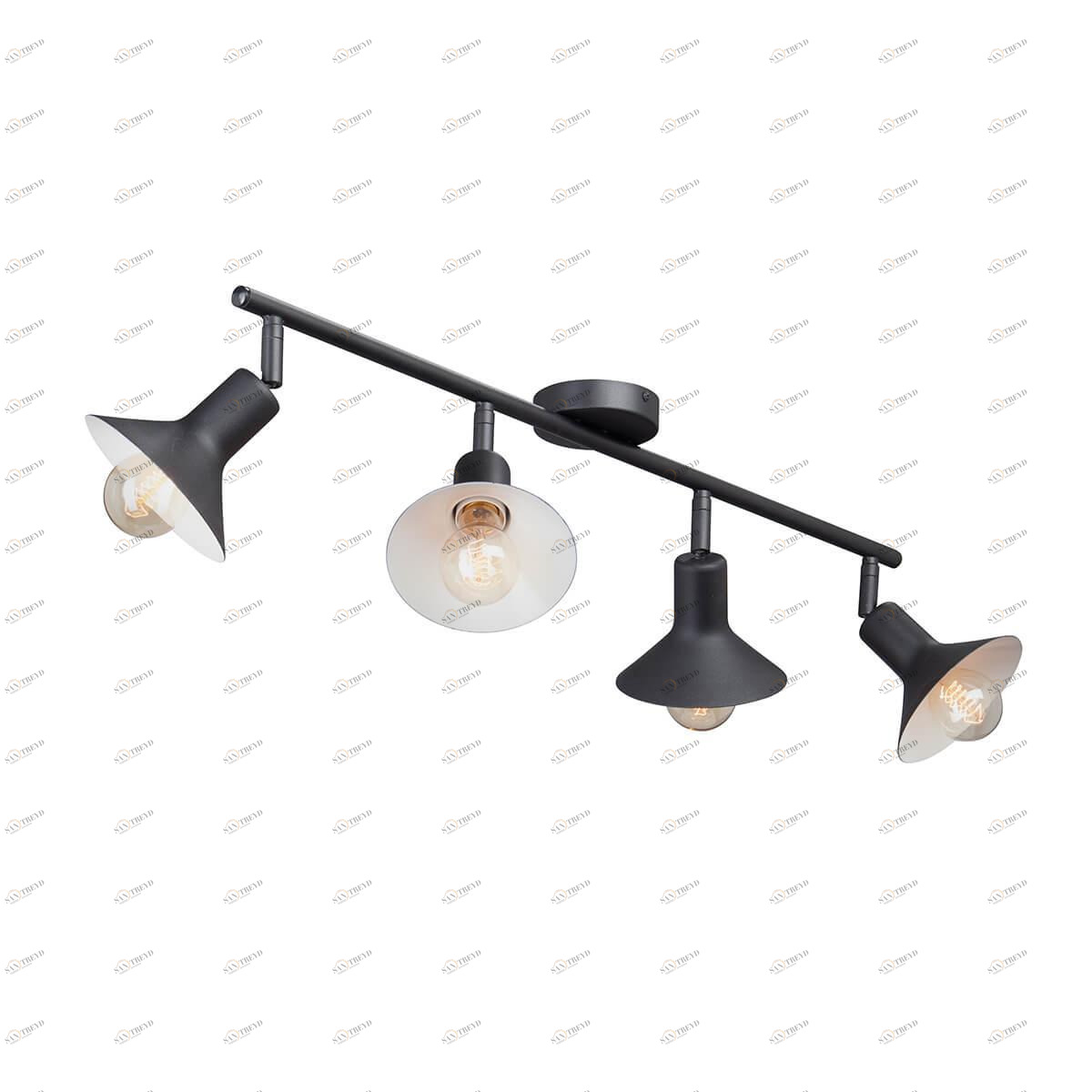 Спот потолочный черный с 4 плафонами Vitaluce V4807 VITALUCE  00-3924614 Черный 