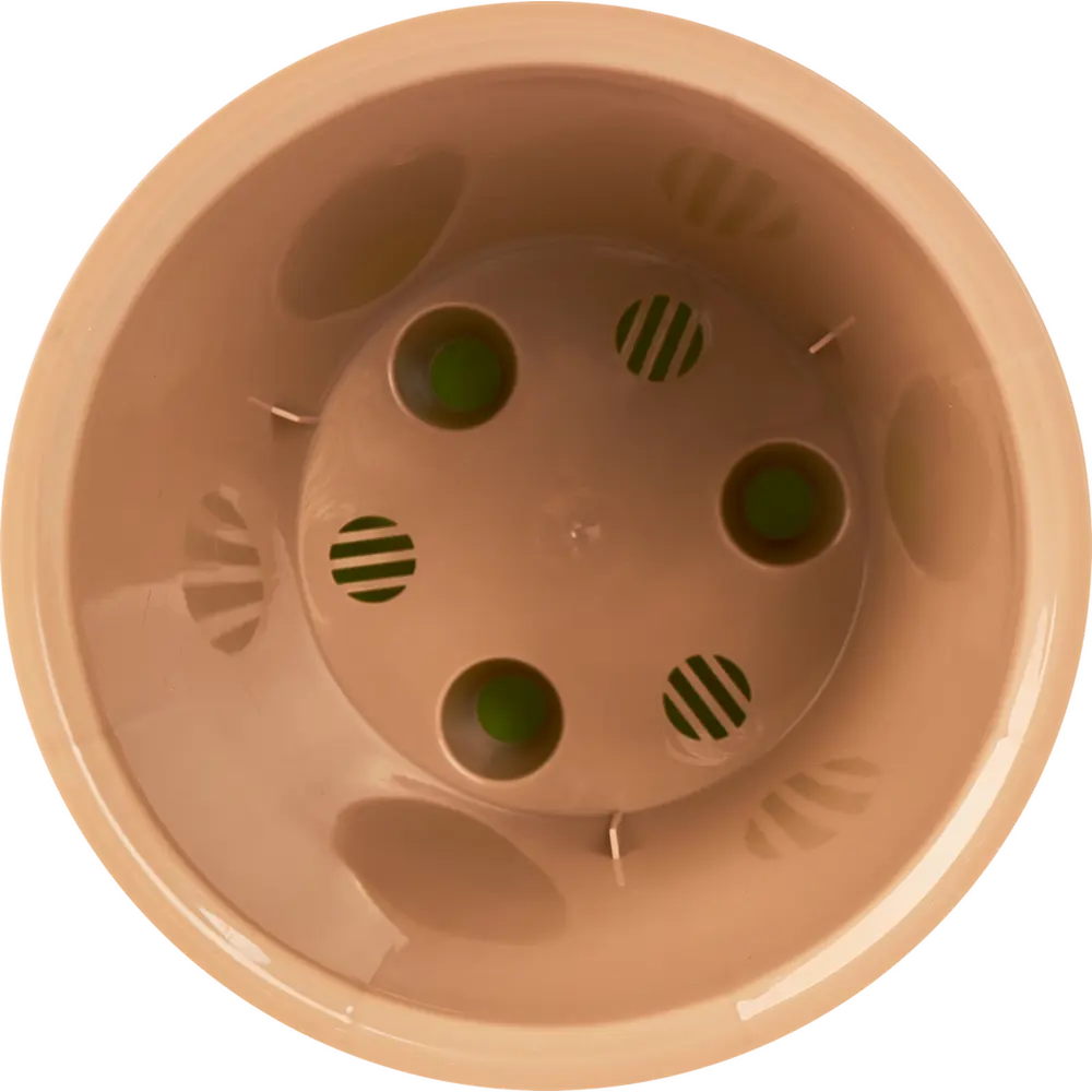 Горшок цветочный Ingreen London ø12.6 h11.3 см v1 л пластик оливковый 88259140 STLM-2061330  - Вид №1