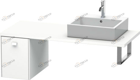 BR513001818 Шкафчик для консоли Brioso #BR5130 320 x 550 мм Белый матовый, декор Duravit