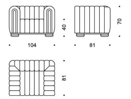 Wittmann Мягкое кресло Club 1910 sun-id-1415031 - Вид №3