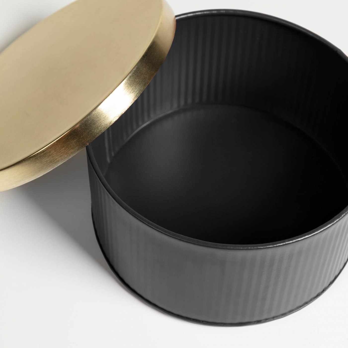 076562 Контейнер черный металл La Forma Quelia  - Вид №1