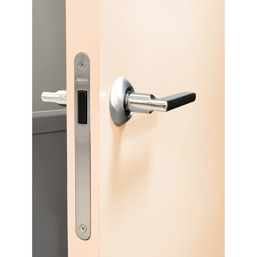 Блок дверной глухой ПВХ Крем 21-8 70x200 см (с замком и петлями) KAPELLI STLM-2017434 - Вид №3