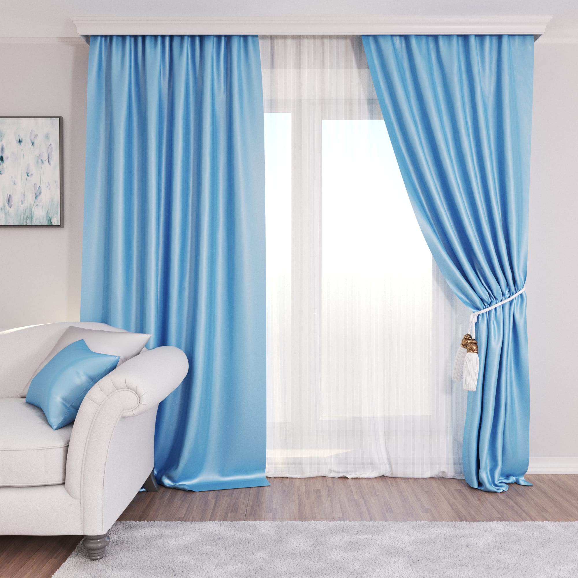 85227617 Штора на ленте Monoray 200x260 см Santreyd  - Вид №2