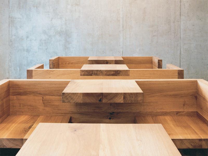 e15 Скамейка из массива дерева Tafel Hp01  - Вид №2