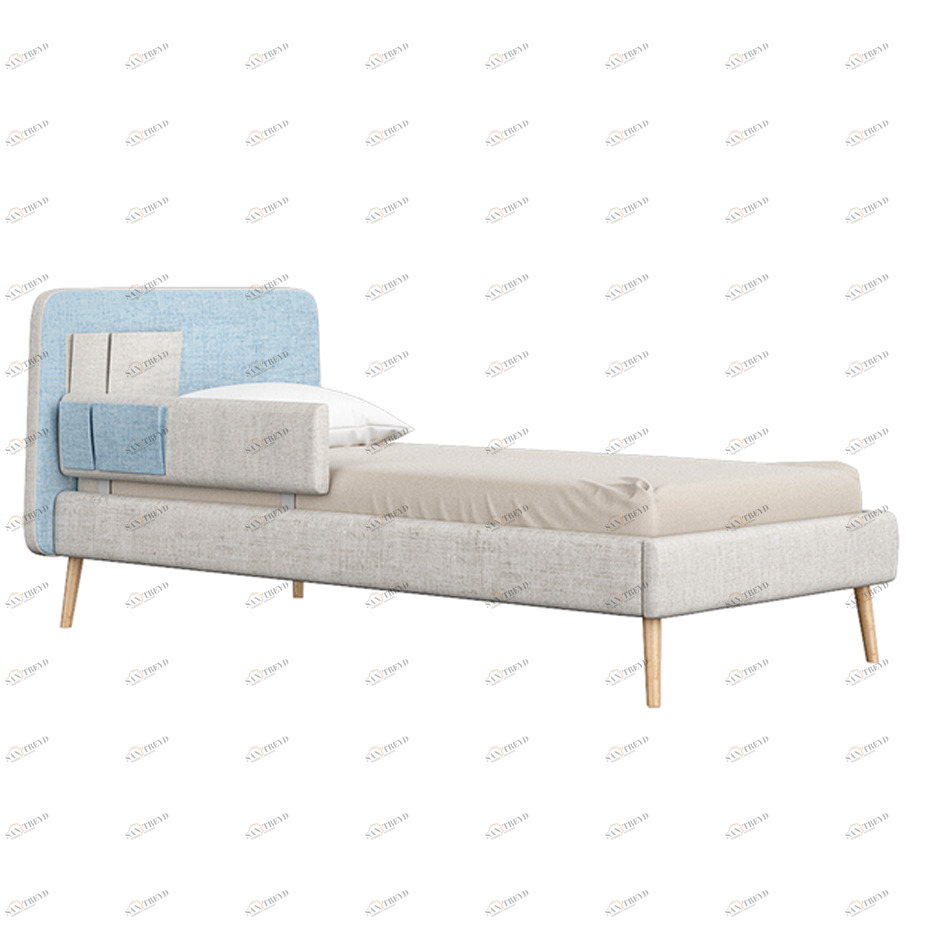 Кровать подростковая Soft бежевая, голубая ELLIPSE ELLIPSE SOFT 351720 Бежевый;голубой Santreyd 