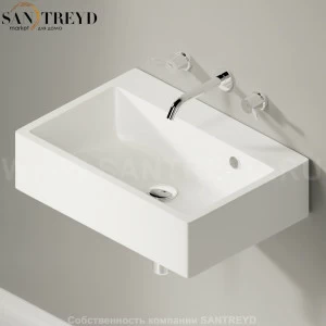 ACER720M0RZEXMAR Подвесная раковина настенная прямоугольная Agape  белая