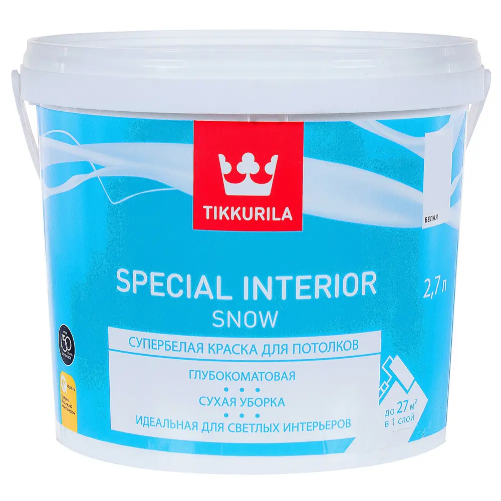 Краска Tikkurila Special Snow цвет белый 2.7 л STLM-2176571