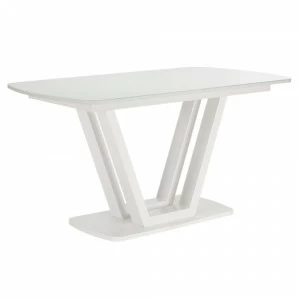 Обеденный стол раздвижной белый Leset "Каби" IMPEX  00-3967219 Белый